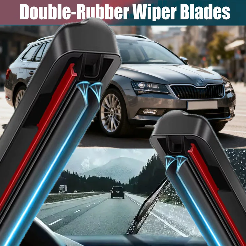 Front Wiper Blades for Skoda Superb 3 B8 3V Combi Sedan 2015 - 2023 Sportline MK3 Window Windshield Windscreen Accessories Wash