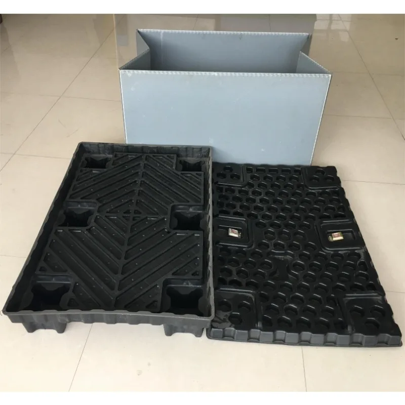 Plastic Set Box with Bottom Tray and Top Cover Packaging Bulk System Corrugated Plastic Box