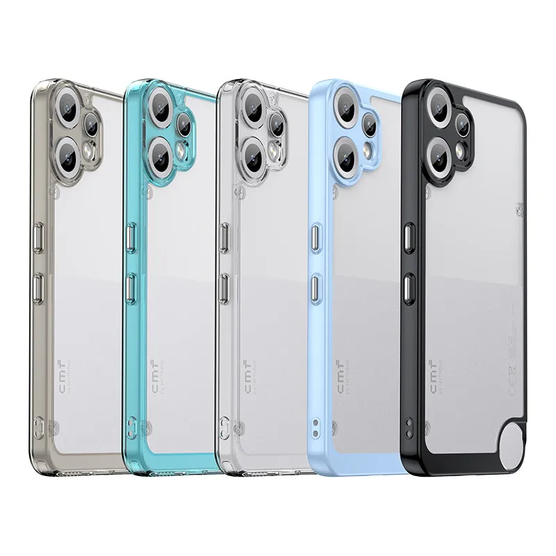 

For Nothing CMF Phone 2 Pro Case For Nothing CMF Phone 1 2 Pro Cover Colorful Soft Edge Silicone Transparent Shockproof Bumper
