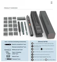 CreationSpace CS07A Electric Drill and Screwdriver Set, Dual-Purpose Mini Electric Screwdriver, Cordless Drilling Power Tools