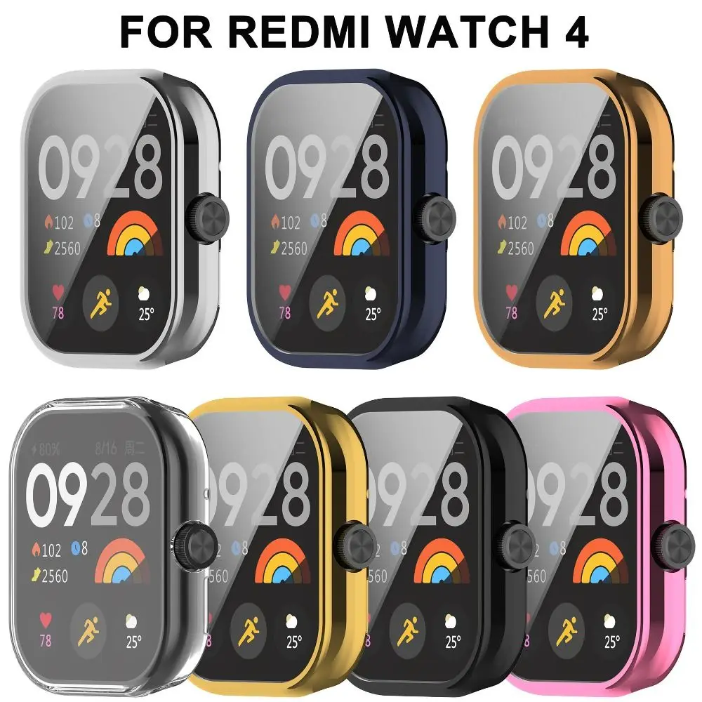 New Full Cover TPU Case Smart Bumper Screen Protector Soft Accessories Protective Shell for Redmi Watch 4