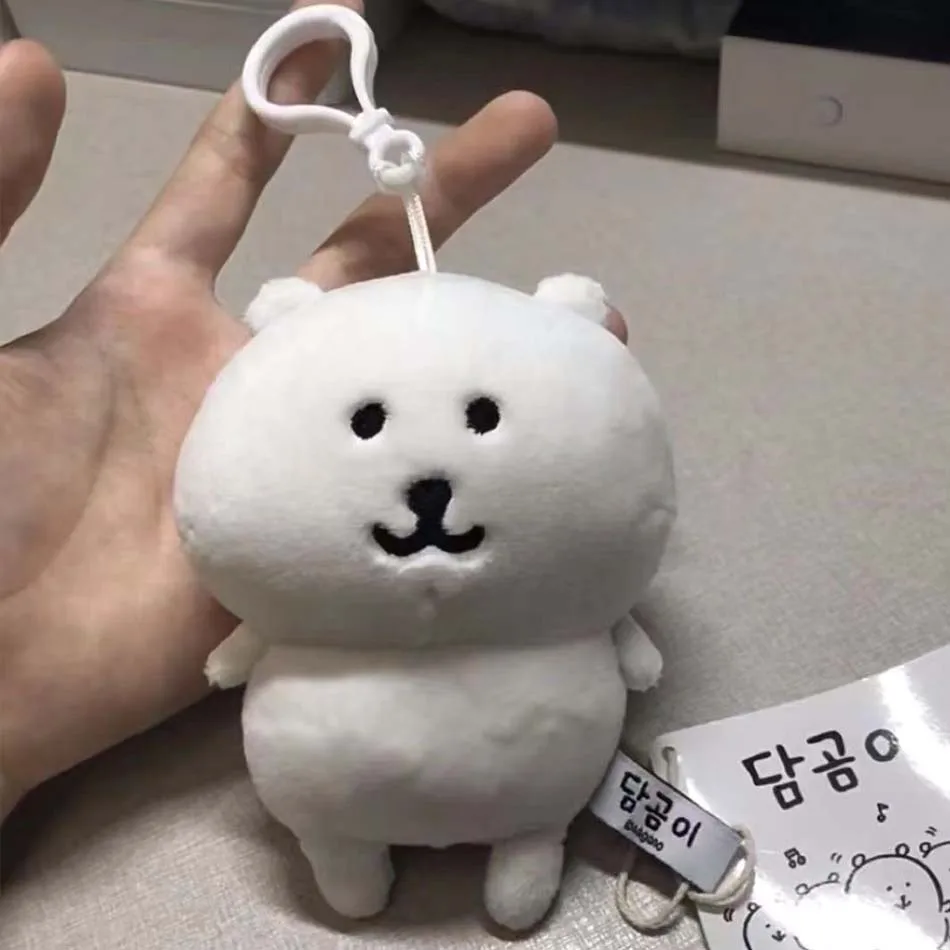 Venda quente auto mocking urso chaveiro de pelúcia bonito pendurado ornamento kawaii dos desenhos animados boneca para sacos mochila chaves do carro engraçado presente ideia
