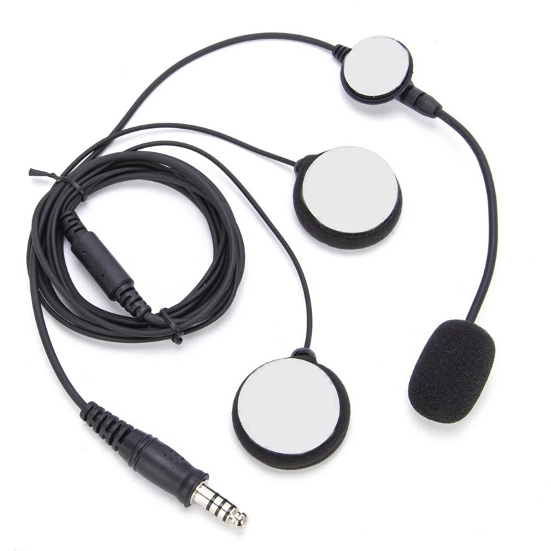 U94 PTT Motorcycle Helmet Headset 3.5Mm Plug Walkie-Talkie Two-Way Helmet Headset For Police People Wearing Helmets