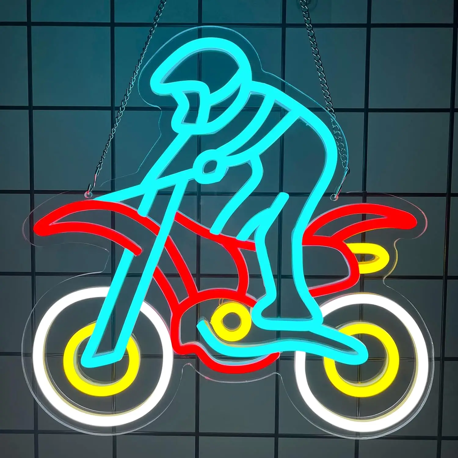 

Motorcycle Neon Sign Art Wall Light USB Car LED Neon Light for Kids Bedroom Game Rooms Garages Bar Bedroom Decoration Gift