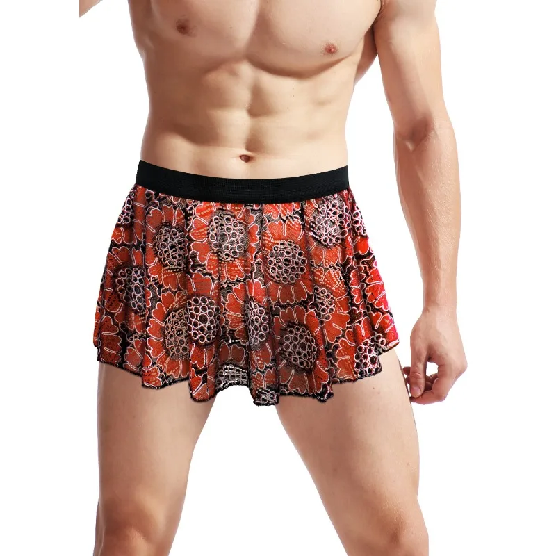 Unisex Pleated Mini Skirt with Elastic Waist