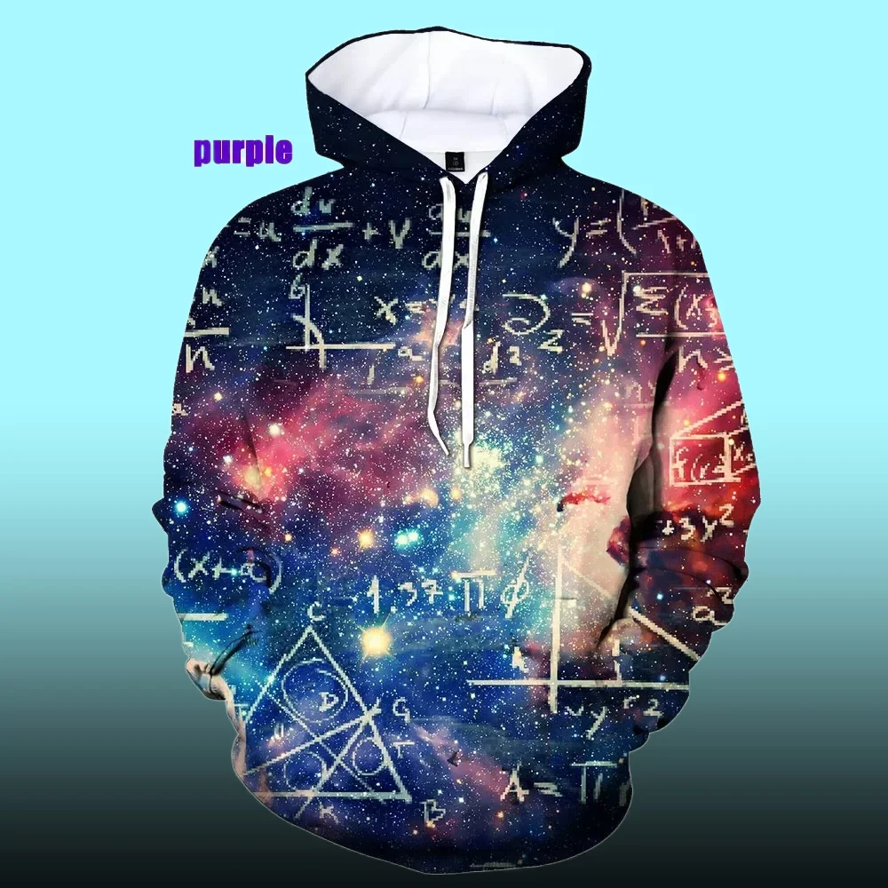 

2025 Science Formula Math 3D Hoodies Men Women Funny Hooded Sweatshirts Oversized Pullovers Y2k Tracksuit Tops Man Clothing