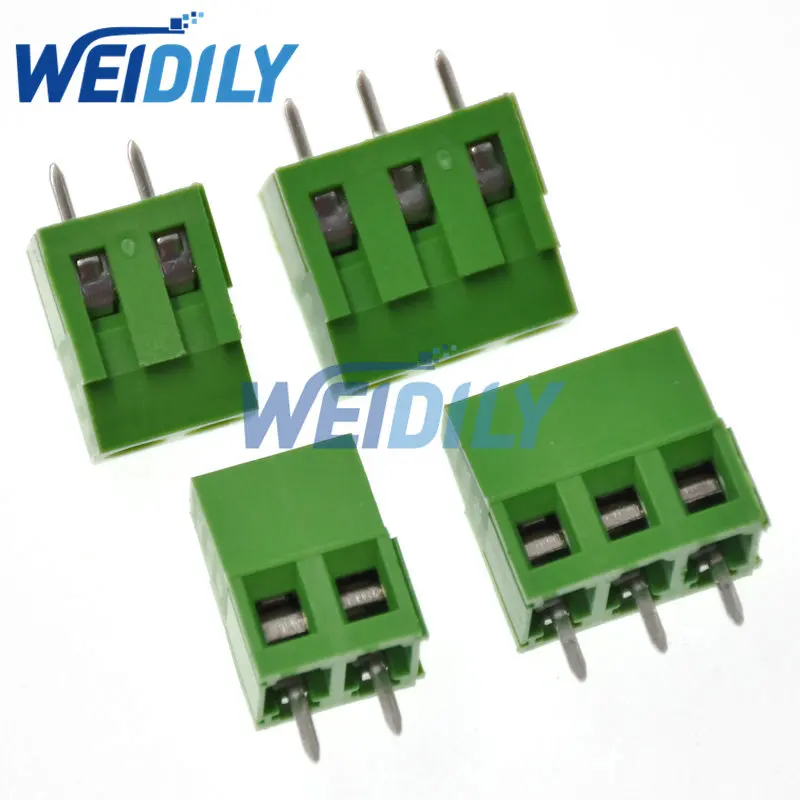 10PCS Terminals KF128-5.08-2P KF128-2P 300V 10A Screw 2Pin 5.8mm Straight Pin PCB Screw Terminal Block Connector 22-12AWG