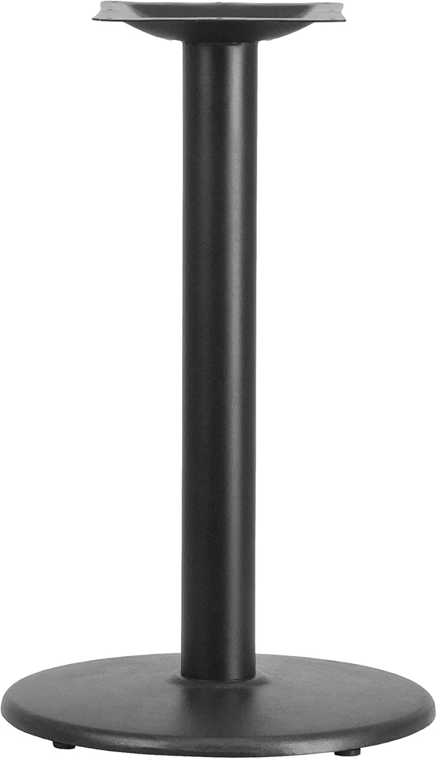 Flash Furniture Beverly 18"" Round Restaurant Table Base With 3"" Diameter Table Height Column, Commercial Cast Iron Restaurant