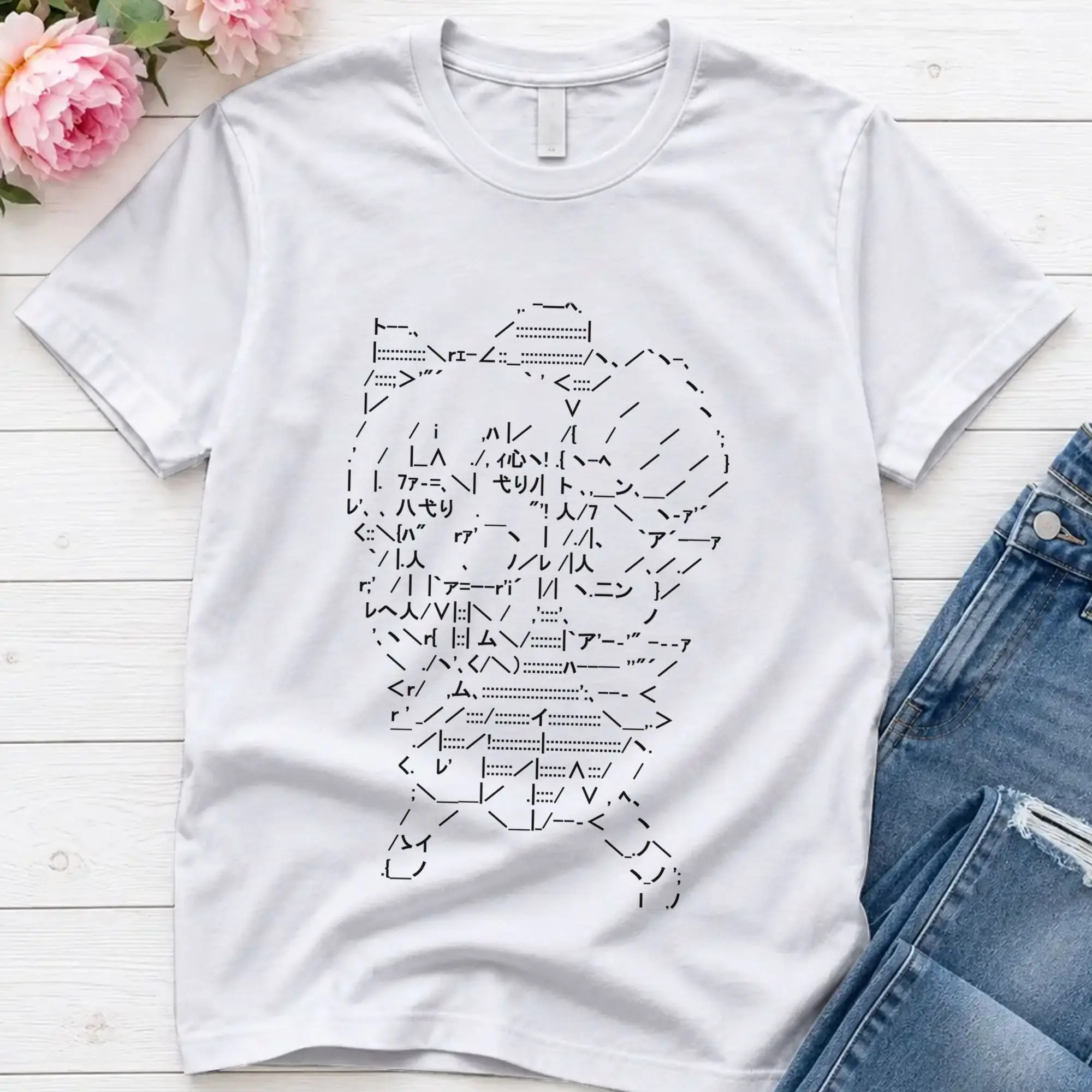 Cirno  Cotton T-Shirt For Men Beach Touhou Project Aesthetic T Shirts O-Neck Popular Tee Shirt Plus Size Casual Tops