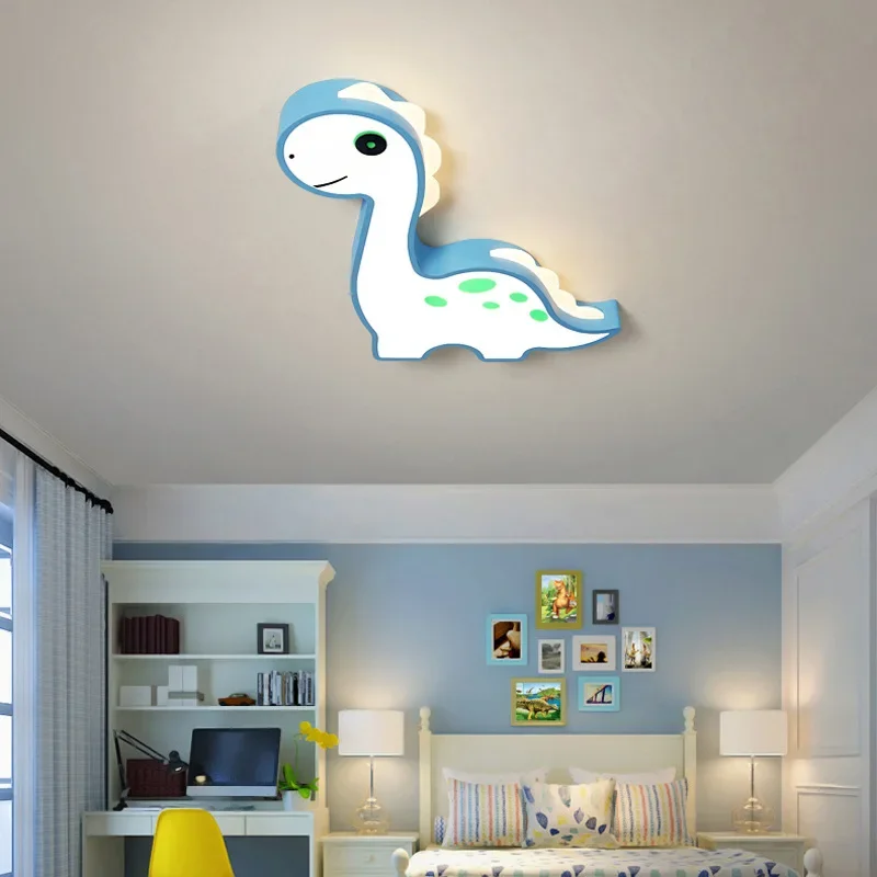 Nordic home decoration salon bedroom dinosaur smart led lamp lights for room dimmable Ceiling light lamparas indoor lighting