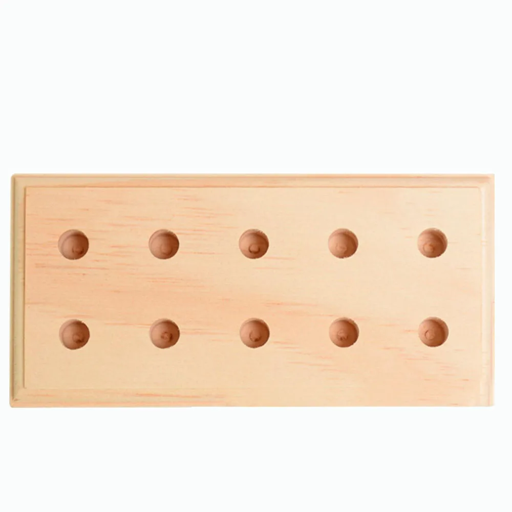 Wooden capsule bracket for 0# capsule Essential oil sub-packed DIY capsule holder Tray