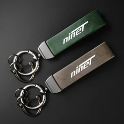 For BMW R NINET NINE T RNINET RNINE T High-Grade leather Motorcycle Keychain Holder Keyring Accessories
