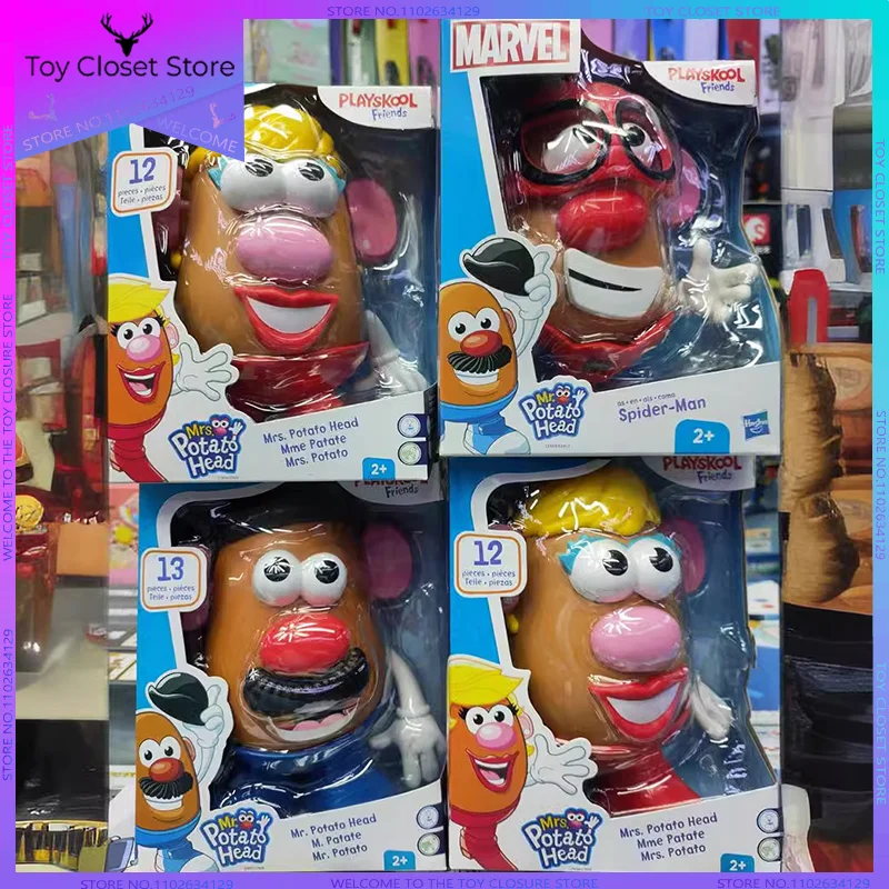 Mr Potatohead, Mr Potato, Mrs Egg Head, Assembled Doll Hand-Made Model, Original Box Of 4 Boxes.