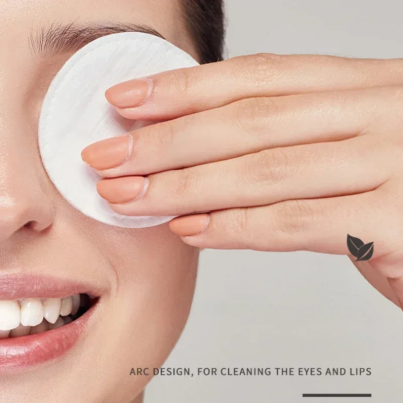 Double-side Round Makeup Cotton Remover Pads Women Disposable Compress Face Cleaning Wipes Three Layer Makeup Accessories