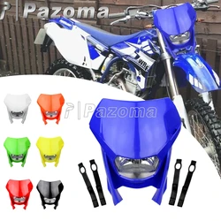 12V 35W Blue Enduro Headlight Motocross Streetfighter Headlamp Dual Sport for Yamaha YZ YZF 125 250 XT TTR WRF DT 450 YZ125