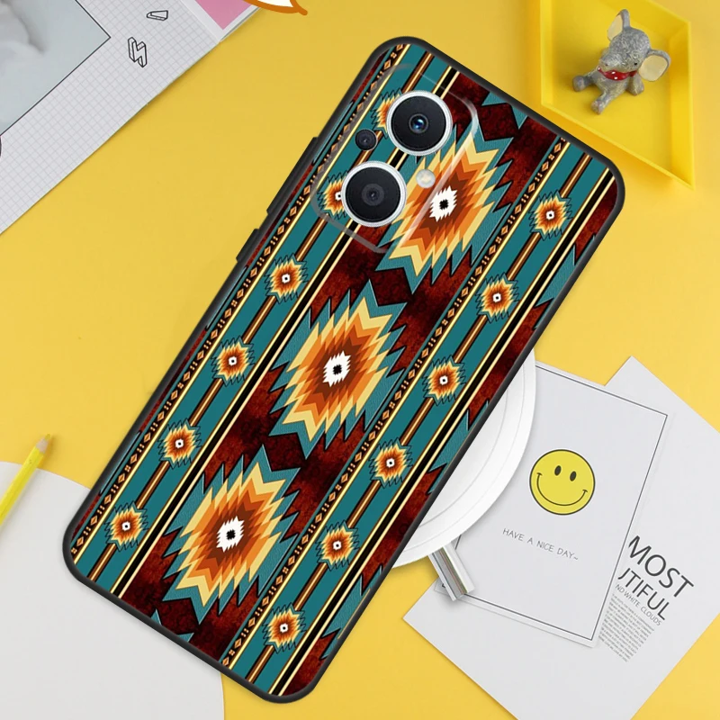 Tribal Ethnic Pattern For OPPO Reno 4 5 6 7 8 Lite 10 Pro Reno 8T 4Z 5Z OPPO Find X3 Lite X2 Neo X6 X5 Pro Case