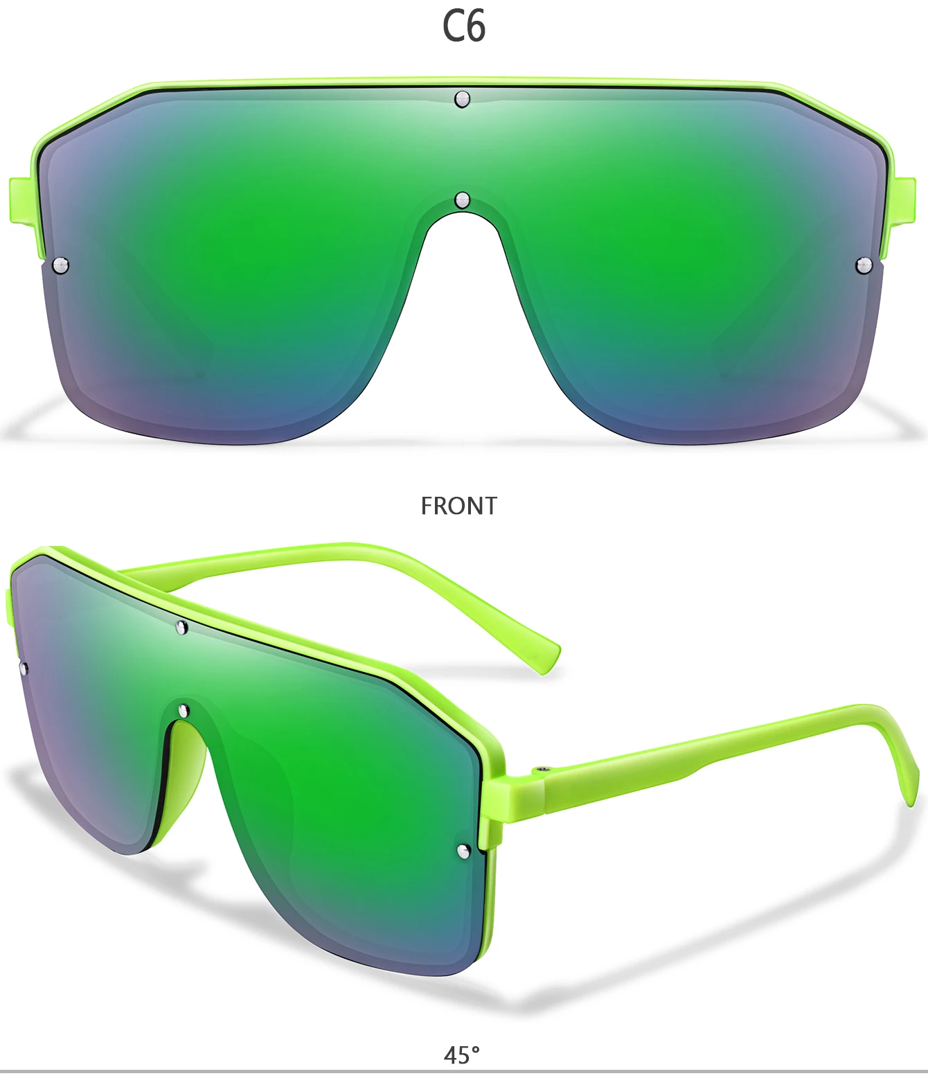 Neue Marke Fashion Square Großen Rahmen Sonnenbrille Männer Frauen Radfahren Brille Outdoor Sport Fahren Reise Winddicht Brillen Festival – Detail 12