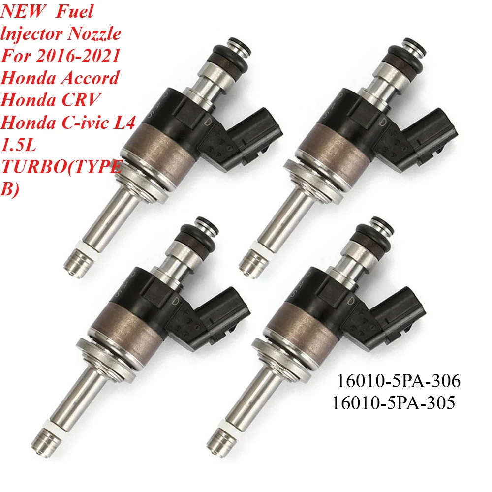 

NEW 16010-5PA-306 16010-5PA-305 Fuel njector Nozzle For 2016-2021 Honda Accord Honda CRV Honda C-ivic L4 1.5L TURBO(TYPE B)
