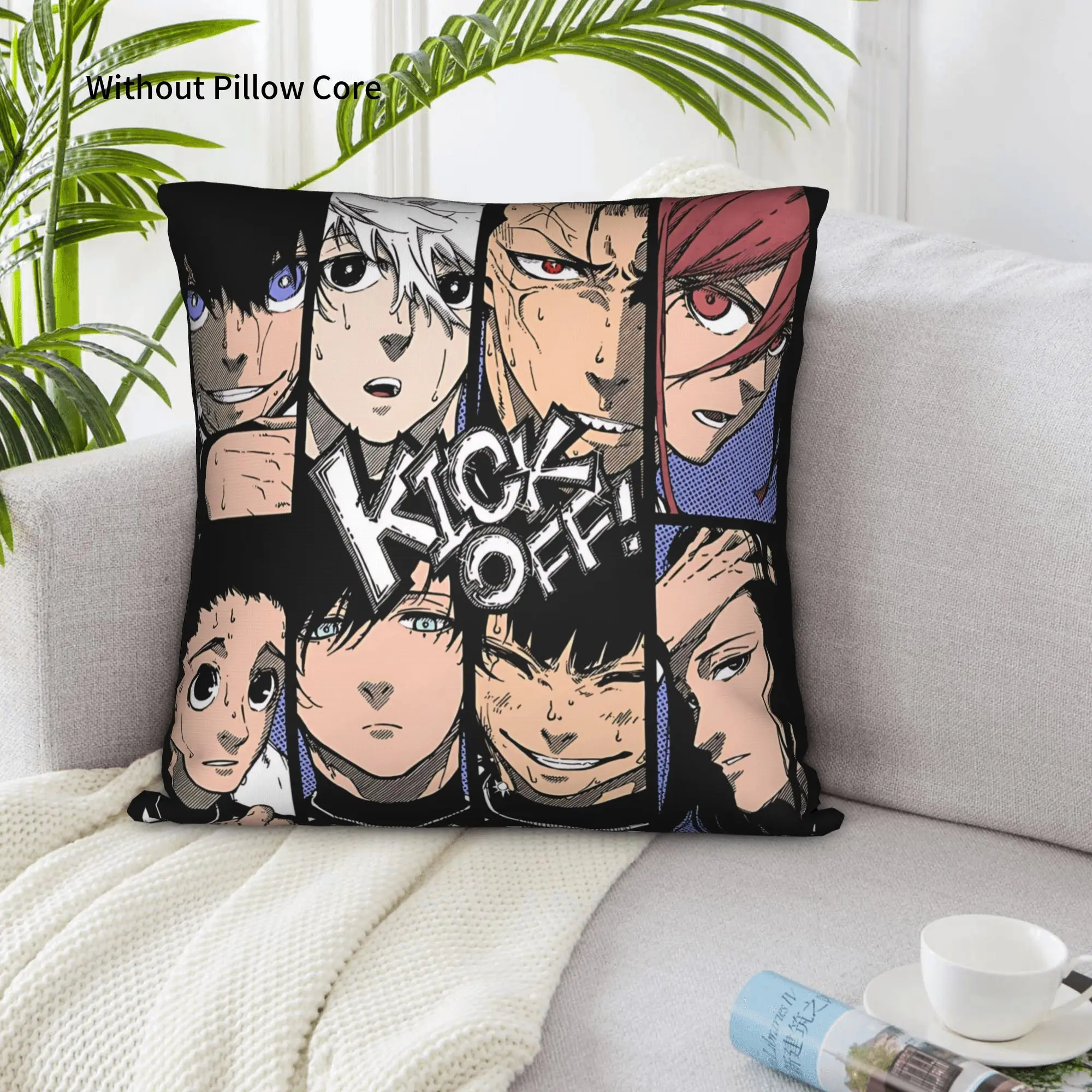 1PC Blue Lock Football Anime Pillow Case Home Decor Items Double-Sided Printing  Sofa Cushion Bedroom Bedside Pillow