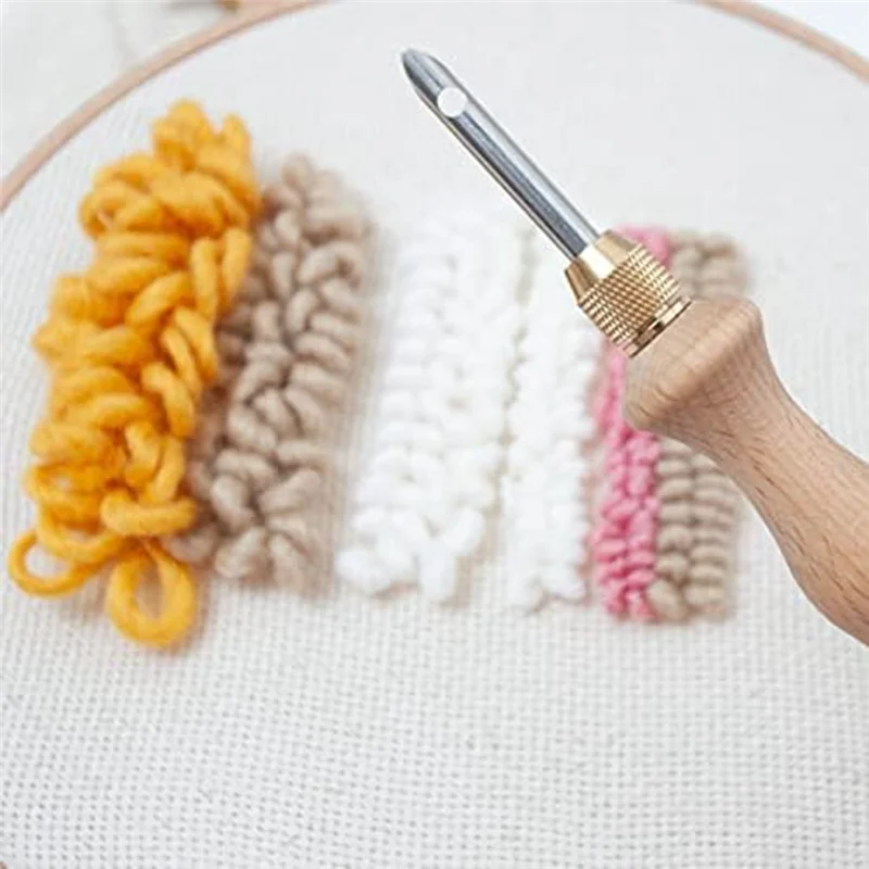 2025 Trend Punch Needle Rug Punch Needle Embroidery Punch Needle Set DIY Craft Needlework Punch Needle For Stitching Applique Go