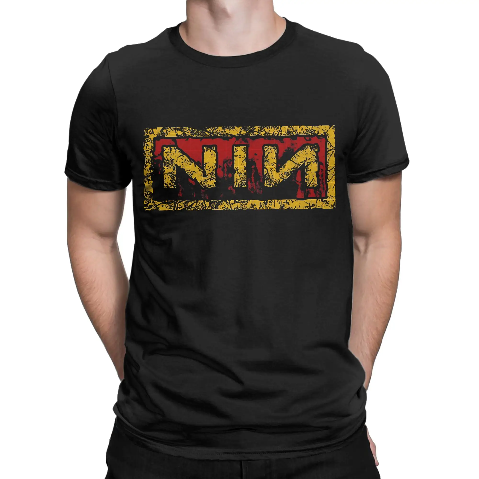 80s 90s Nine Inch Nails High Resolution Shirt Oversized Shirt Graphic 100% Cotton T-Shirt Nine Inch Nails NIN Tops Tees For Men