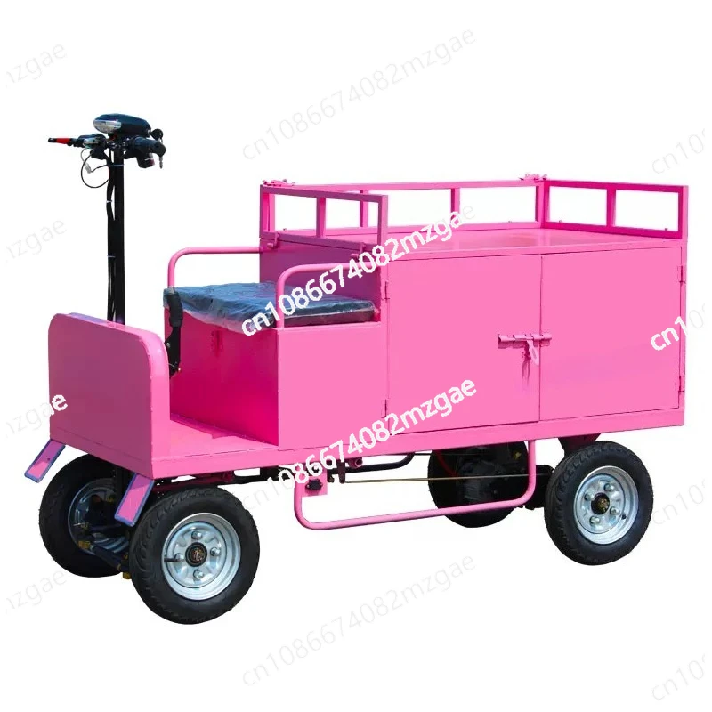 Four wheel electric street vendor, mobile night market vendor, multifunctional dessert and food vendor