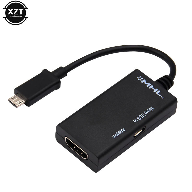 ไมโคร USB 2.0 MHL ไปยังสายเคเบิล HD 1080P สำหรับ Samsung HTC MHL Android Converter ไมโคร USB อะแดปเตอร์ขนาดเล็กสำหรับทีวี USB อะแดปเตอร์