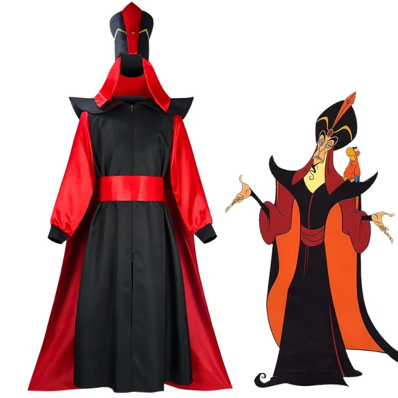 

Aladdin Jasmine Princess Jafar Cosplay Costume 1001 Nights Arabian Prince Wizard Outfit Halloween Carnival Party Fancy Dress