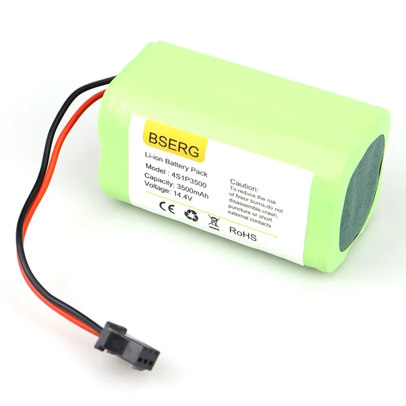 New Li-ion Battery 3500mAh, 14.4V Battery for Robot Vacuum Cleaner INR18650 M26-4S1P, DEXP MMB-300 Accessory  Battery