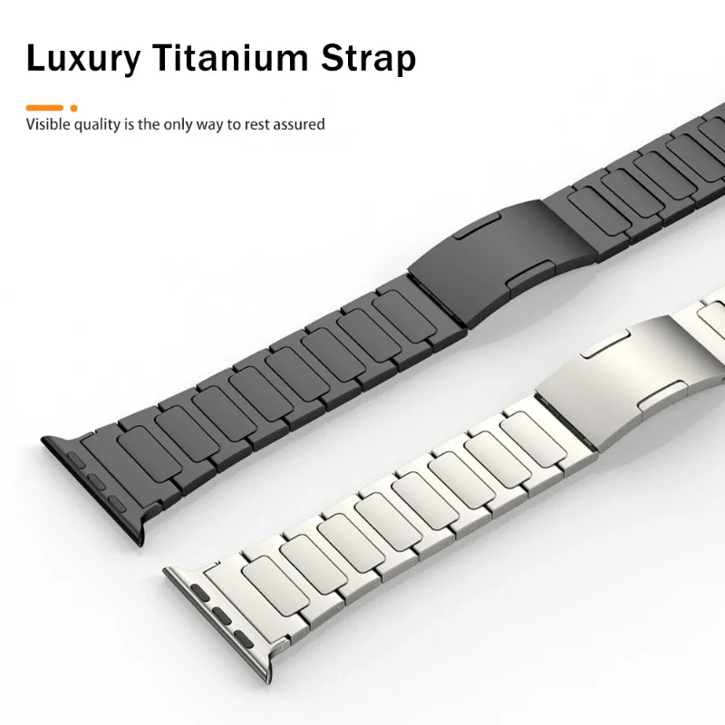 Titanium Alloy Watch Strap for Apple Watch Ultra 2 49mm 9 8 7 6 5 4 SE 45mm 44mm Luxury Wristband Accessories for iwatch 3 42mm