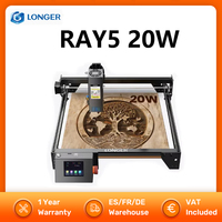 LONGER RAY5 20W Laser Engraver Touch Screen 32-bit Chipset WIFI Connectivity 0.08*0.1mm Laser Spot Engraving Cutting Machine
