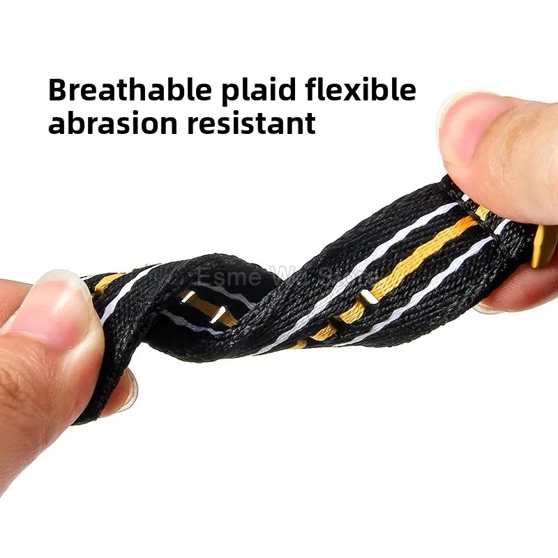 Nylonowy pasek do uszu męski tkany na płótnie oddychający pasek do zegarka Omega Baopo Longqin Breitling