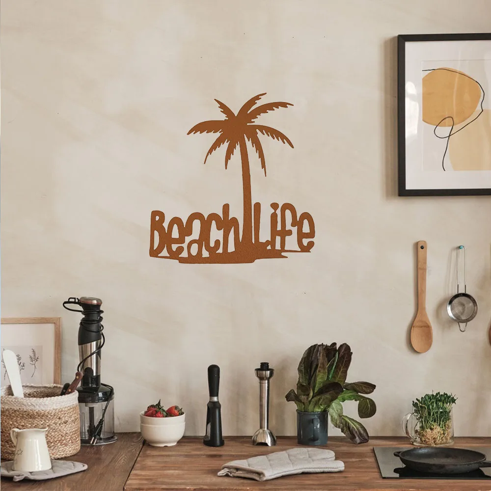 Fascinating Tiki-Inspired 1PC Palm Tree Decor – Intrigue with Theme. Intriguing Beach Theme Wall Art