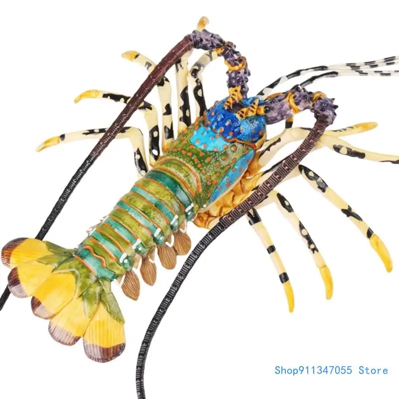 

Realistic Lobster Figurine Perfect for Home Decor Office Display Artificial Animal Figure Elaborate Photo Props Drop shipping