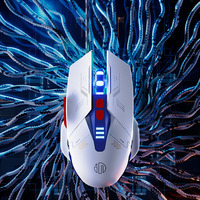 INPHIC W9 Wired Gaming Mouse Adjustable 4 Levels 8800DPI E-sports Macro Breathing Lighting Effect Ergonomics PUBG CF LOL