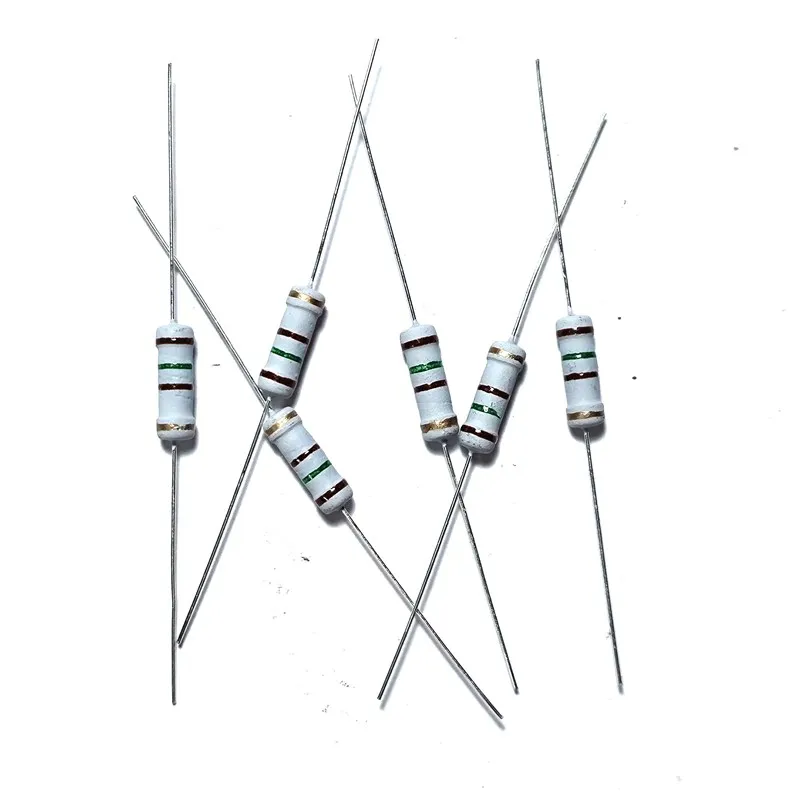 500pcs 1Watt Metal Oxide Film Resistor 1R 1.2 1.5 1.8 2.2 2.4 2.7 3.3 3.6 3.9 4.3 4.7 5.1 6.2 6.8 7.5 8.2 9.1 R K E Ohm