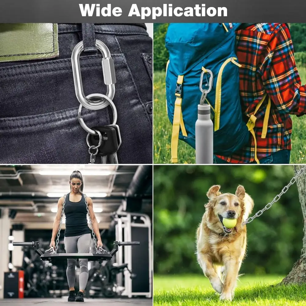 جديد 304 الفولاذ المقاوم للصدأ وصلة سريعة البيضاوي الثقيلة حبل موصل D شكل ربط حلقة مقطورة