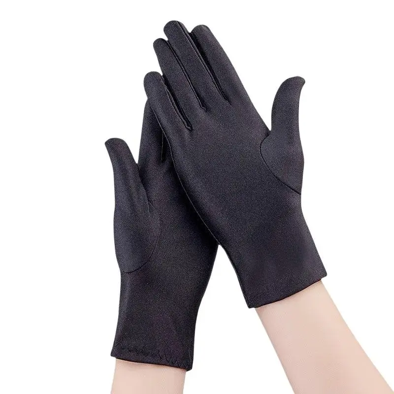Modische Spandex-Elastizitätshandschuhe, Kurze Handschuhe für Partys, Abschlussbälle, Etikette, Aufführungen, Schmuckinspektion und Arbeit – Detail 6