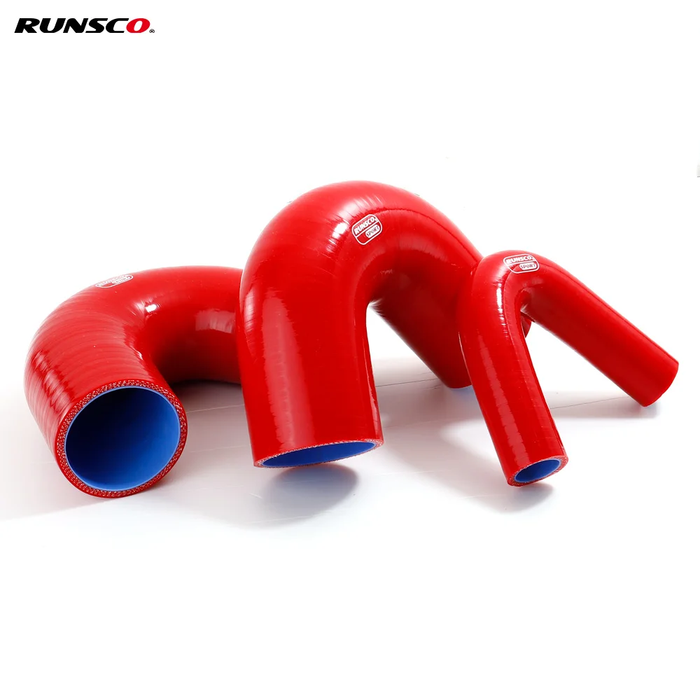 ID38 45 51 63 76 89mm 135-Degree Elbow Silicone Hose Connector Intercooler Turbo Air Intake Pipe Red Coupler Silicone Pipe