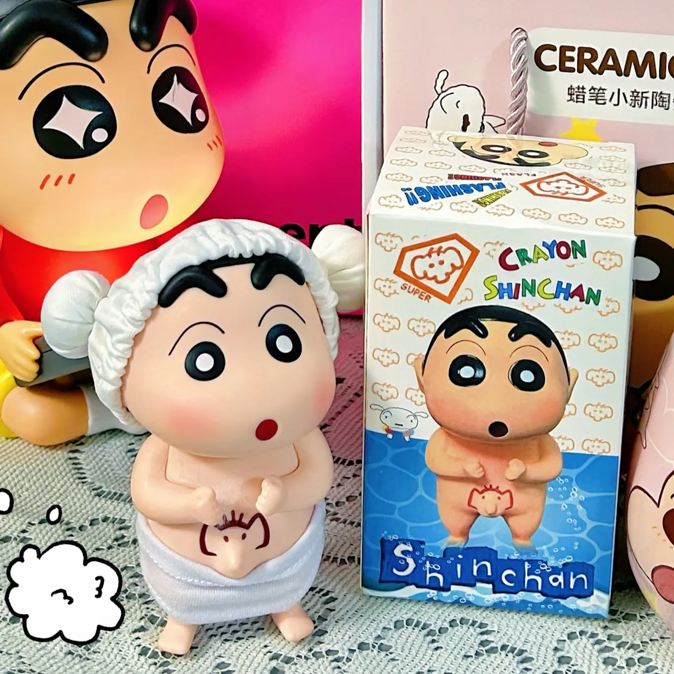 

Карандаш Шин-тян для ванны, украшение для ванной комнаты, Shinnosuke Nohara, креативная фигурка из мультфильма, забавное украшение для рабочего стола, модная игрушка