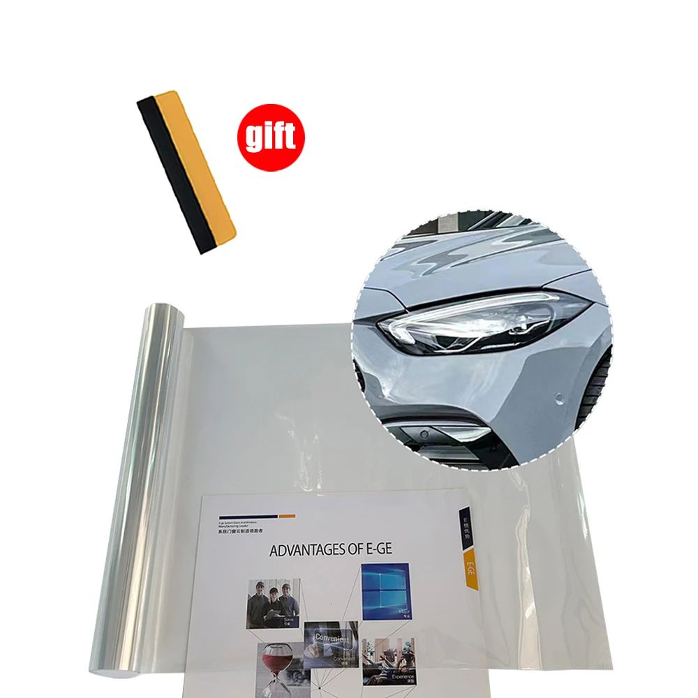 Glänzende Transparente Leichte Schwarze Rauch-PVC-Folie Scheinwerfer- und Rücklicht-Tönungsfolie Abdeckfolie Aufkleber Auto Rückleuchten-Sticker – Detail 21