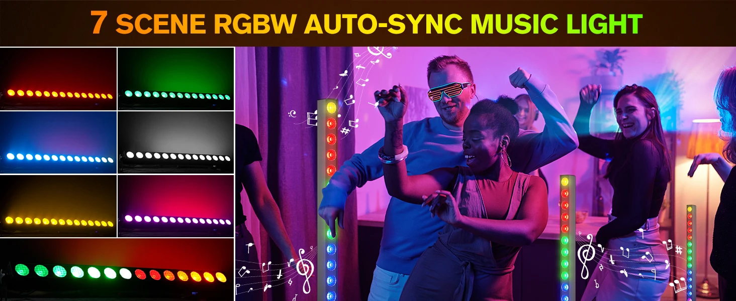 Yiflamefly 150W Wandfluter 14x20W RGBW COB LED Bühnenlicht DMX Pixel-Steuerung Hintergrundbeleuchtung für Hochzeit Party Bar KTV Club – Detail 2