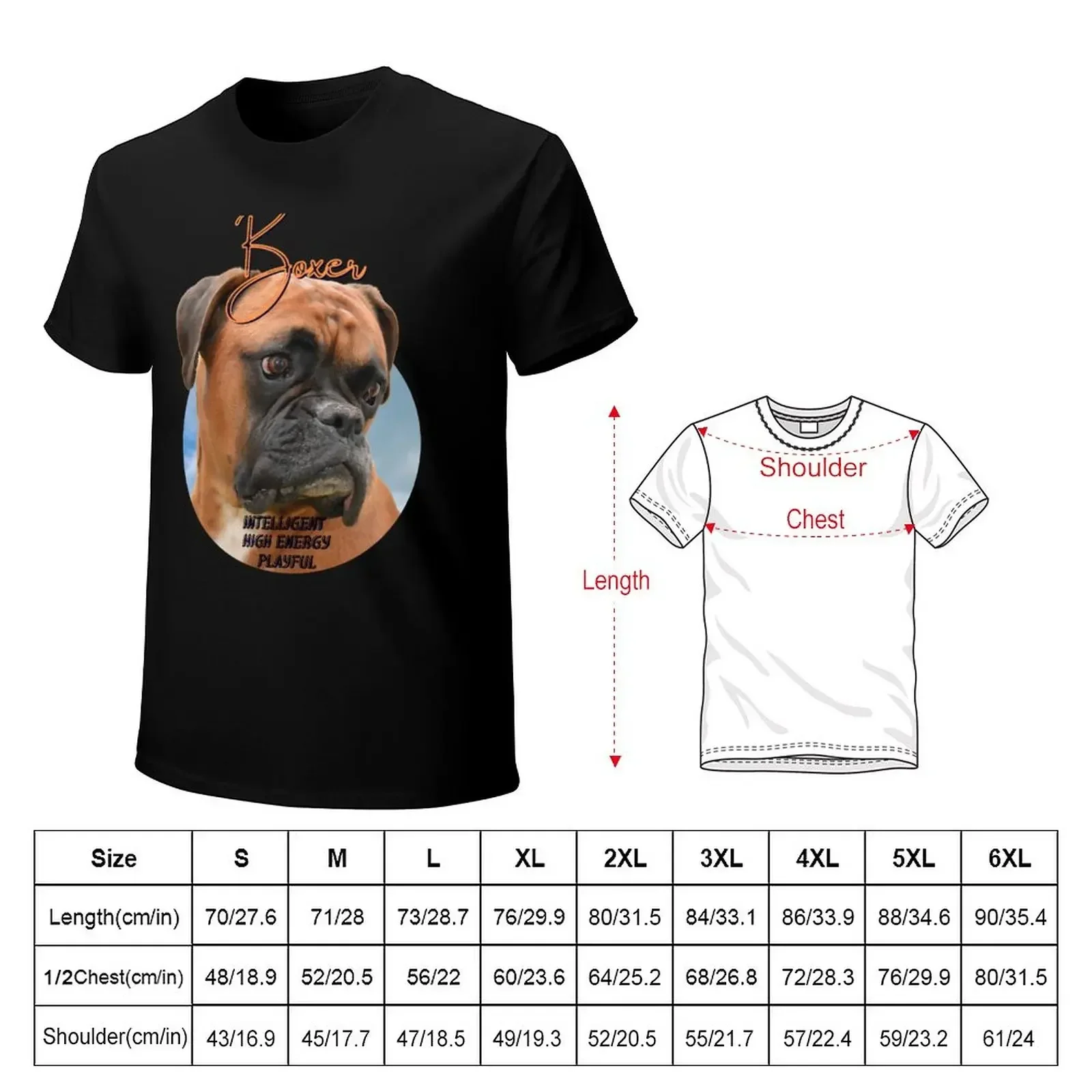 Boxer Dog Design for Lovers of the Breed T-Shirt  a boy shirts graphic tees big and tall t   men