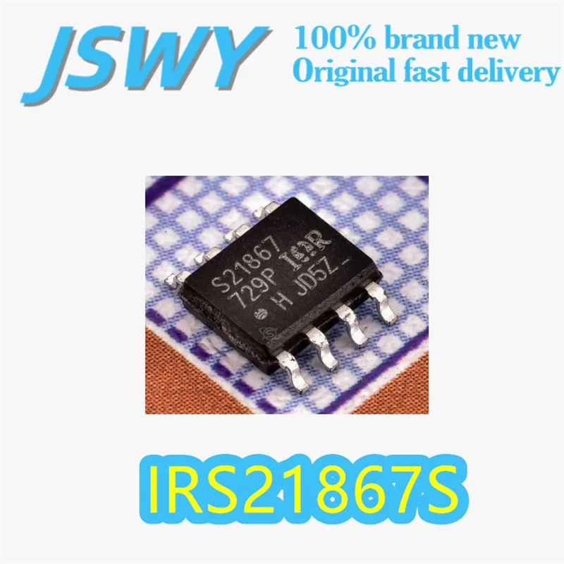 

(10/50 pieces) IRS21867S Original Silk-Screen S21867 SOIC-8 Package High/Low Side Gate Driver 4A Pull-Up Current Electronics