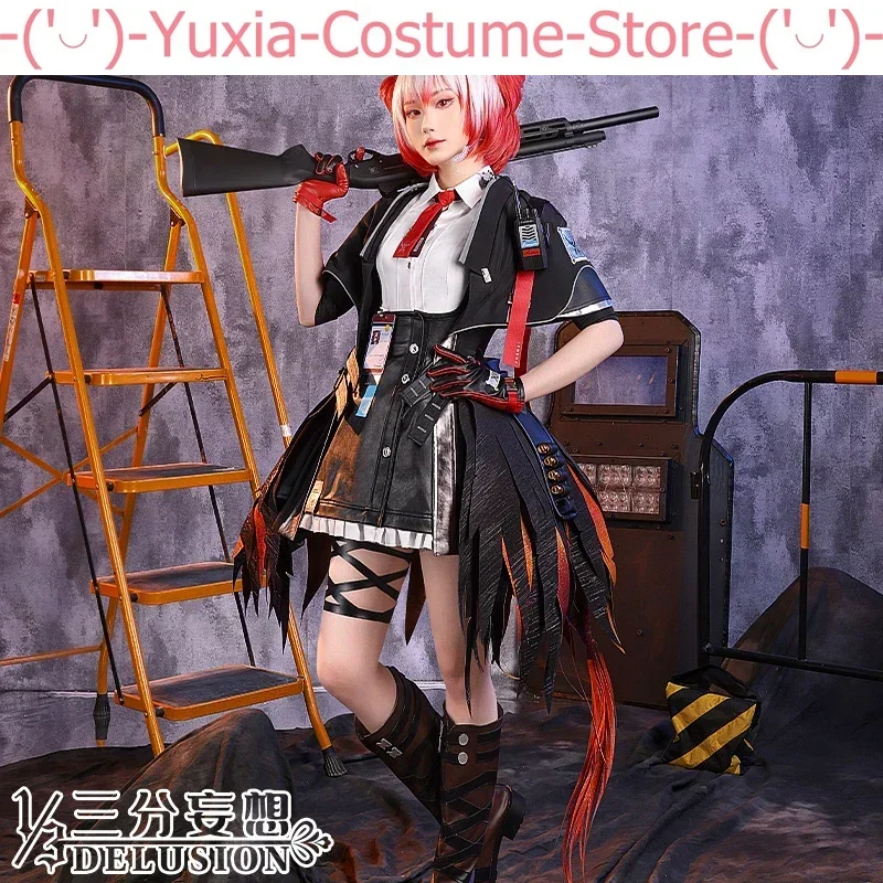 Anime! Arknights Fiammetta Game Suit Gorgeous Uniform Cosplay Costume Halloween Carnival Party Role Play Outfit Women