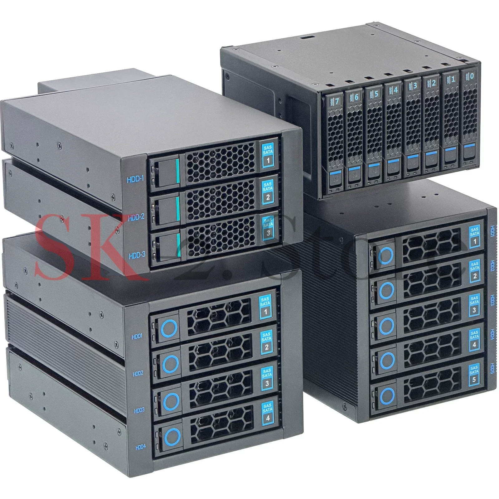 5-Bay SAS/SATA Hard Drive Docking Station - USB Type-C for 3.5/2.5