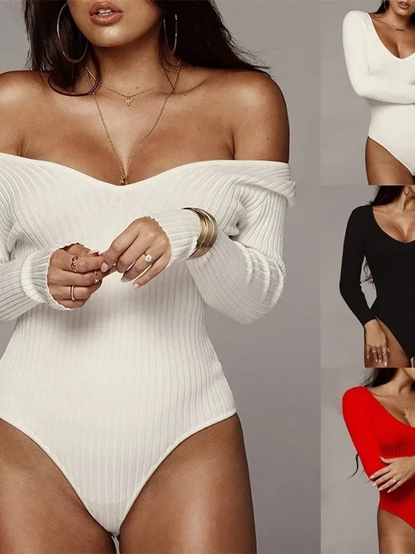 

Новинка 2025: Женский облегающий комбинезон-боди с V-образным вырезом, длинными рукавами, в клетку, для осени и зимы, в уличном стиле, с низкой талией, шорты