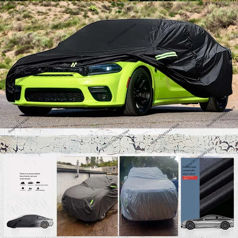 

Waterproof Car Covers custom for 2006-2023 Dodge Charger w Windproof Dustproof and UV Proof All Weather Protection