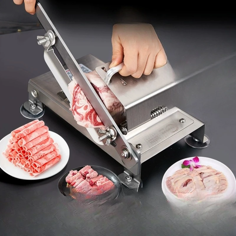 

Meat slicing machine Household bone cutting machine Multifunctional medicinal materials Fat beef Mutton roll slicer Frozen plane