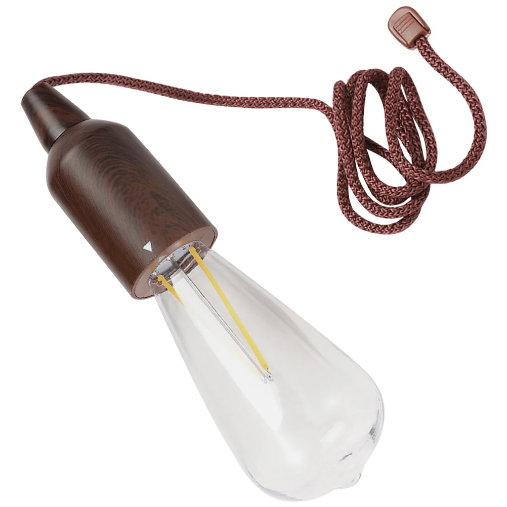 Tent Lamp Rope Hanging Lamp Portable Outdoor Camping Light Powered Vintage Style Hanging Tent Light for Camping Supply